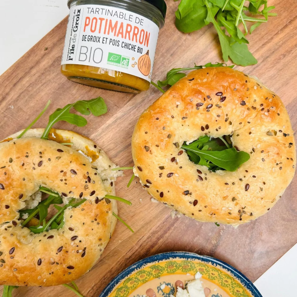Bagels au Tartinable de Potimarron de Groix