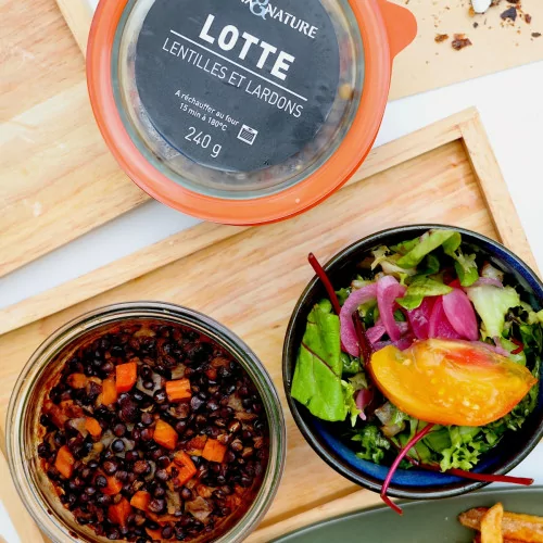 Lotte Lentilles & Lardons