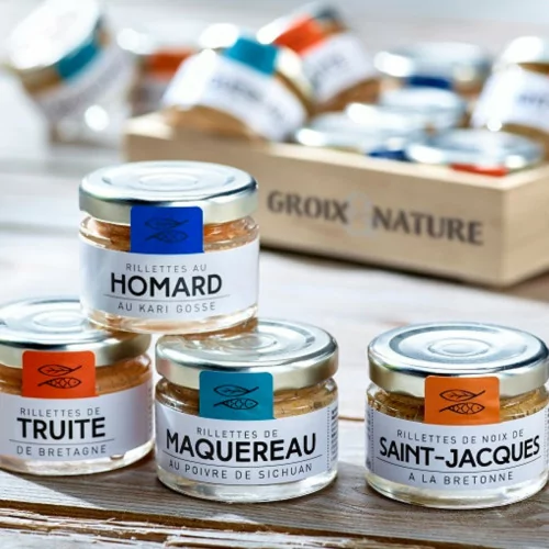 Flagship box of mini rillettes of fish and seafood