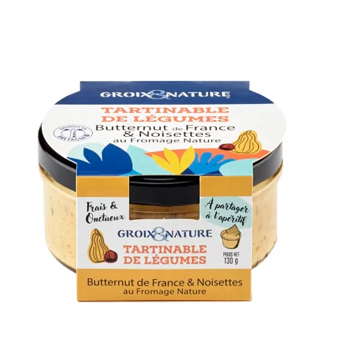 Butternut Vegetable Spread from France and Hazelnuts with Cheese Nature