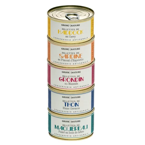 Lot de 5 Rillettes de Poissons