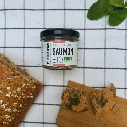 Organic salmon rillettes