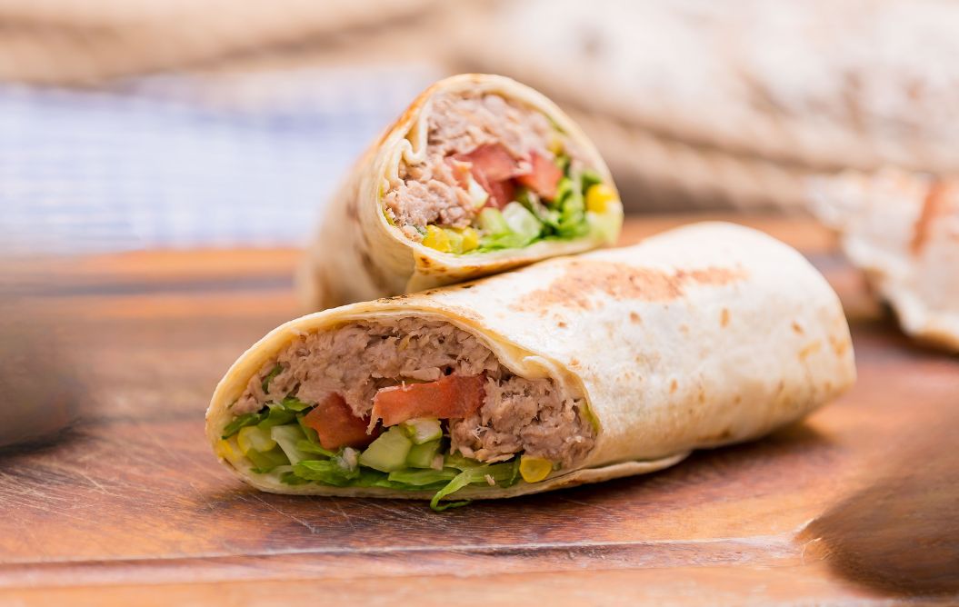 Tuna wrap: a light, gourmet meal idea. 