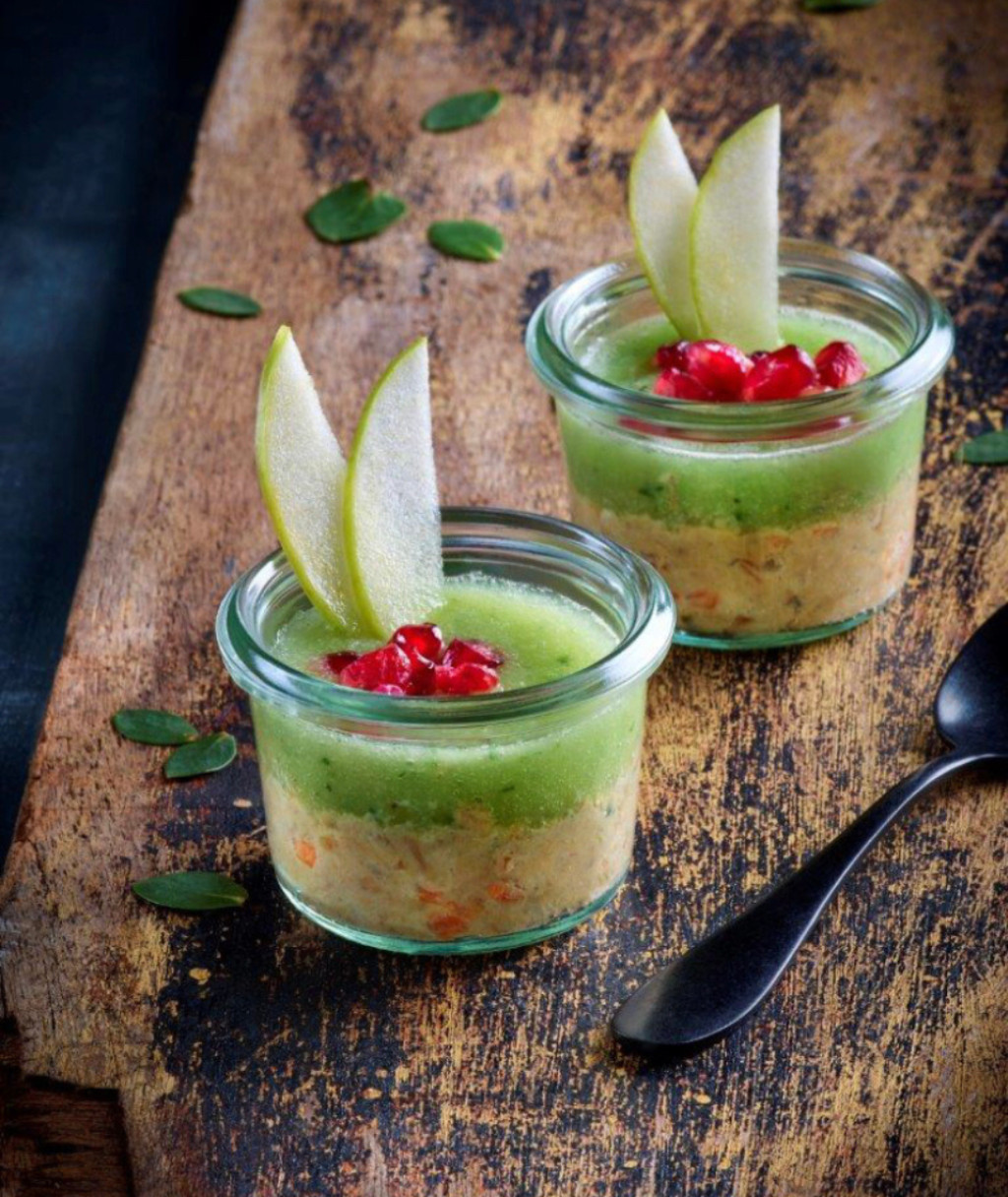 Verrines de Rillettes de Maquereau et son Gaspacho